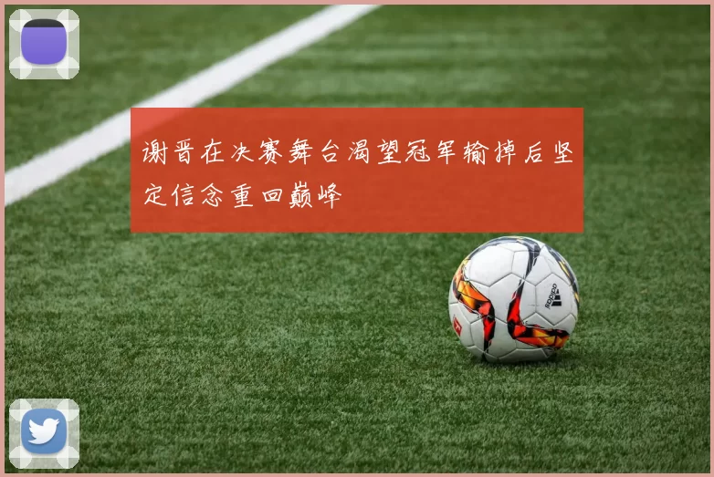 谢晋在决赛舞台渴望冠军输掉后坚定信念重回巅峰